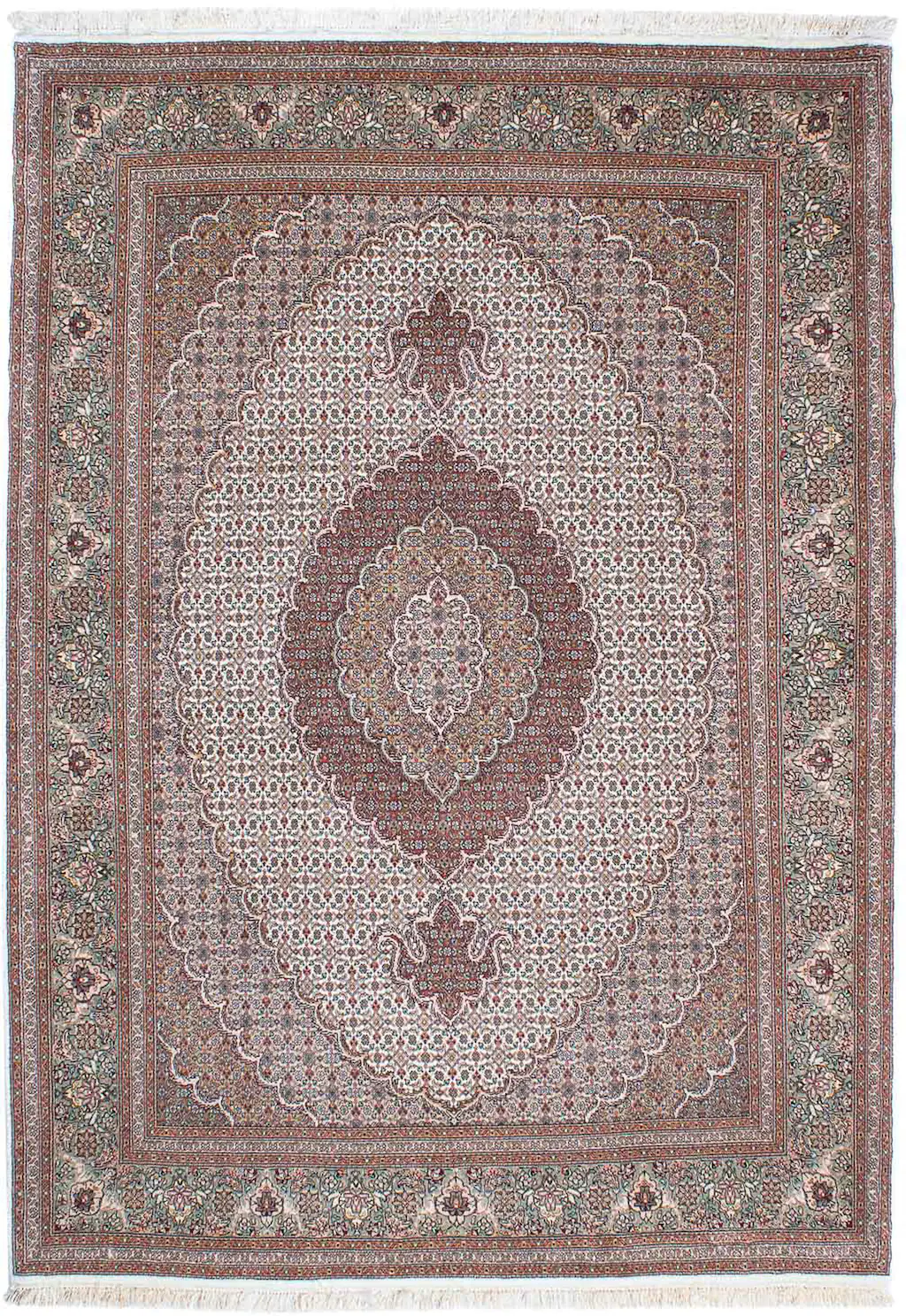 morgenland Orientteppich »Perser - Täbriz - 210 x 151 cm - hellbraun«, rech günstig online kaufen