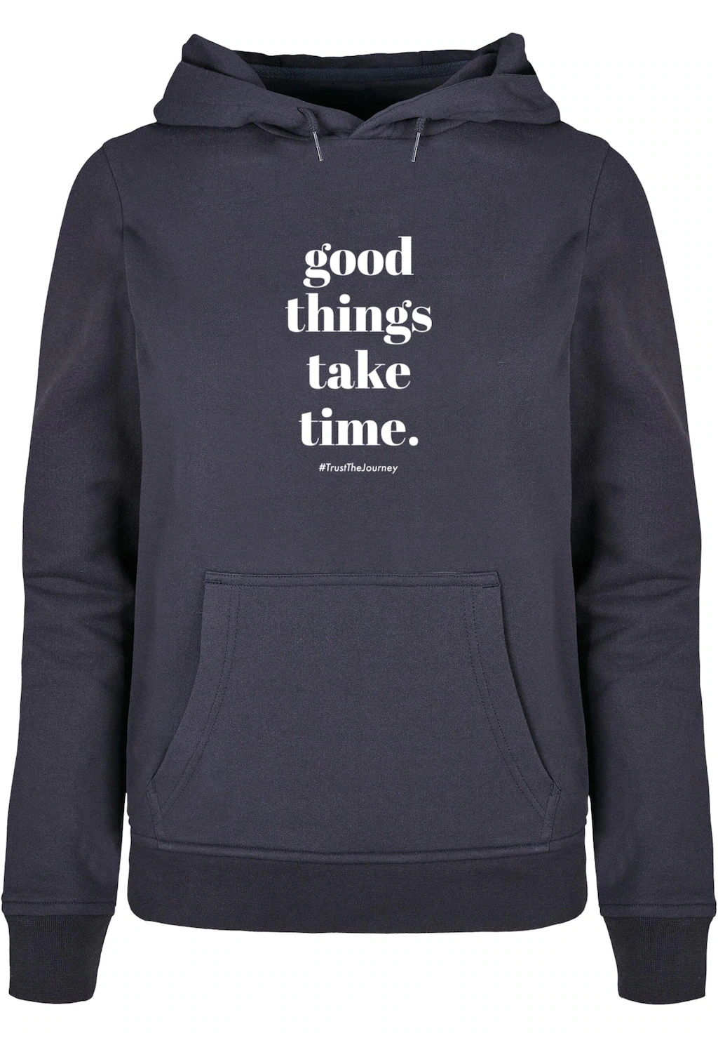 Merchcode Kapuzenpullover "Merchcode Damen Ladies Good Things Take Time Bas günstig online kaufen