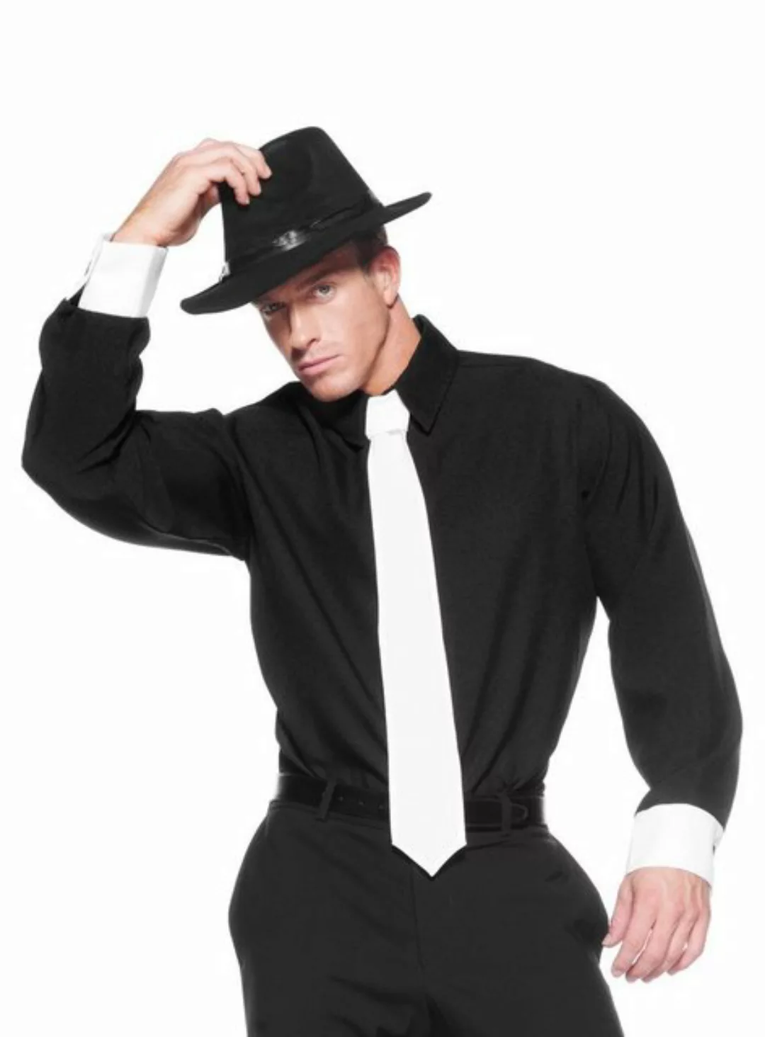 Underwraps T-Shirt Gangster Shirt und Krawatte Stylishes Accessoire für Eue günstig online kaufen
