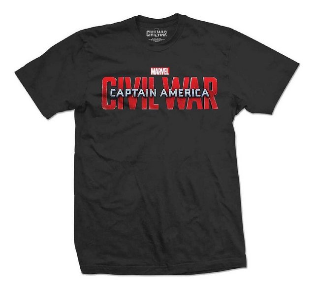 Bravado T-Shirt Marvel Comics Captain America Movie Logo günstig online kaufen