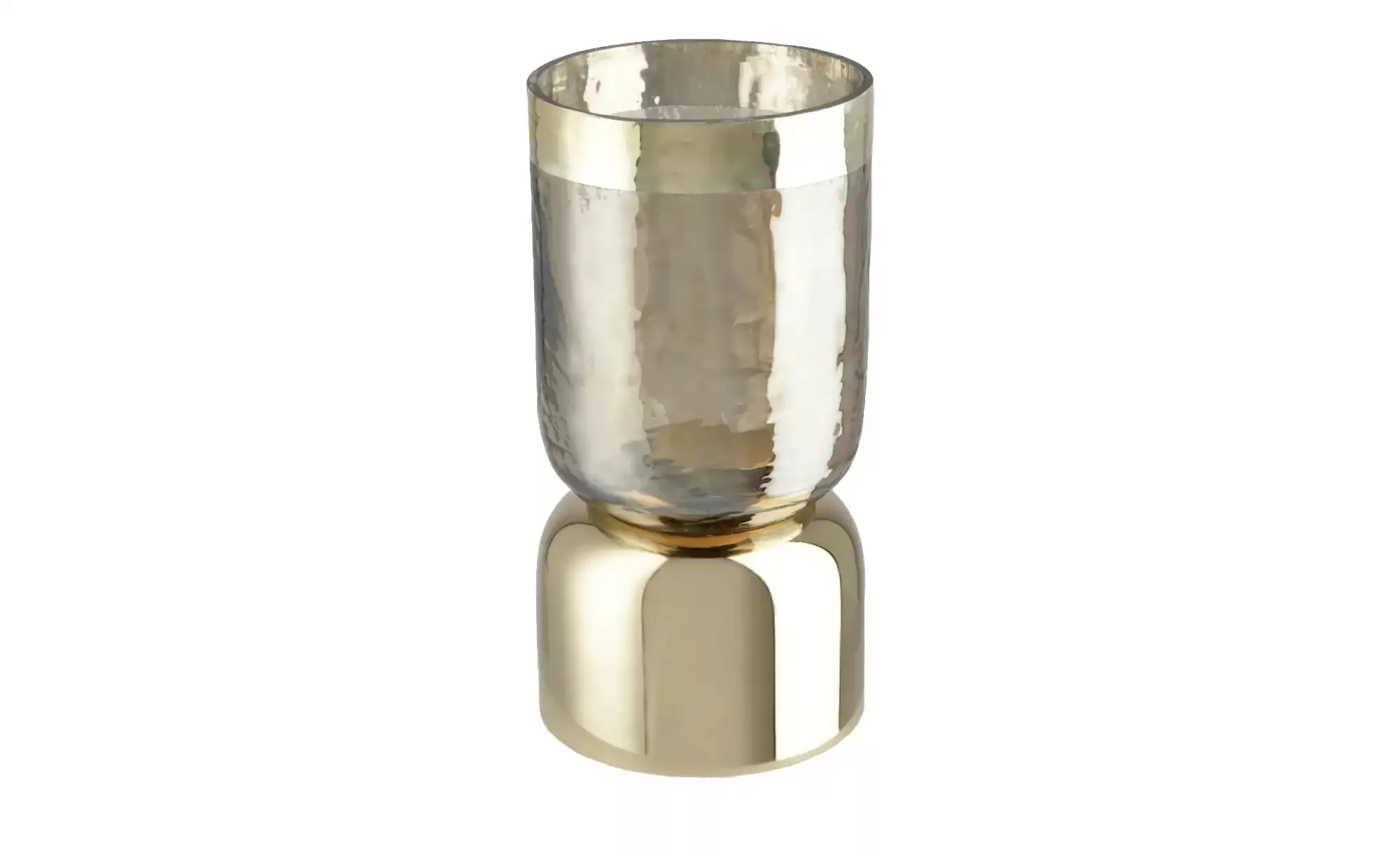 Windlicht ¦ gold ¦ Metall, Glas , Glas , Metall ¦ Maße (cm): H: 16  Ø: 8 Ac günstig online kaufen