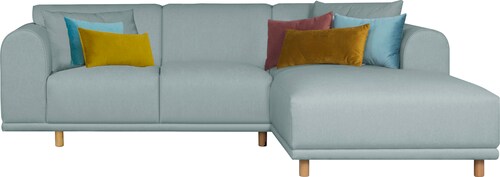 andas Ecksofa "Maroon L-Form", in skandinavischem Design, mit losen Kissen günstig online kaufen