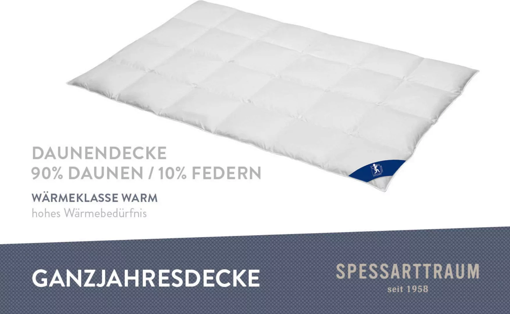 SPESSARTTRAUM Daunenbettdecke »First Class«, warm, Füllung 90% Daunen / 10% günstig online kaufen