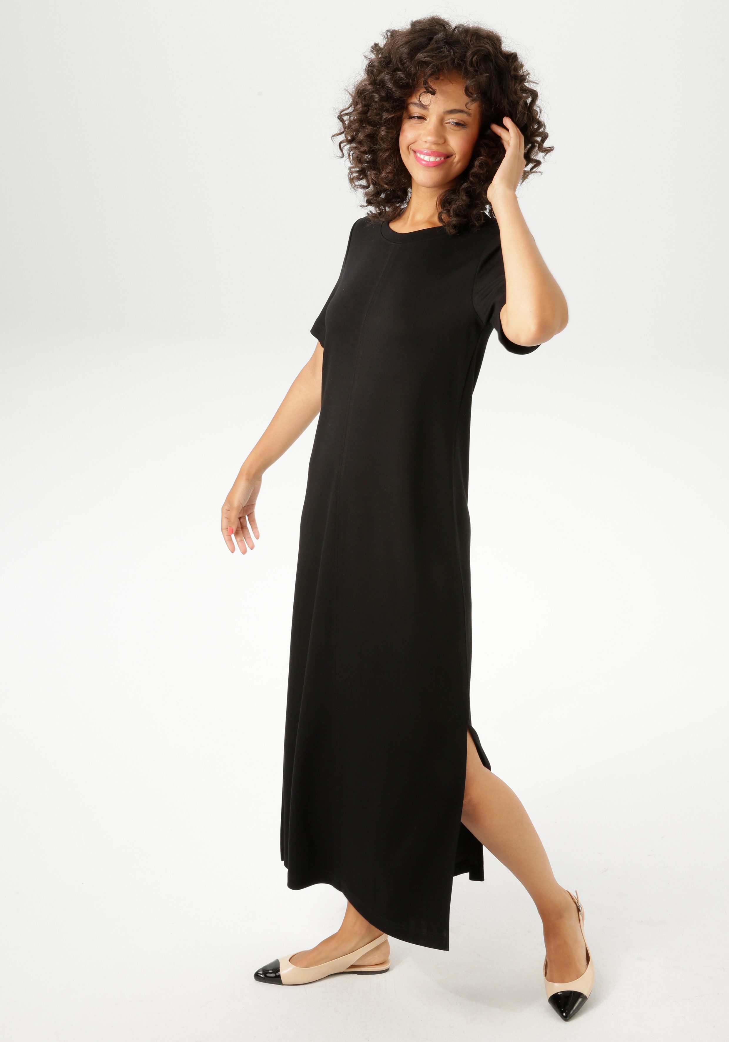Aniston CASUAL Maxikleid, mit Seitenschlitzen günstig online kaufen