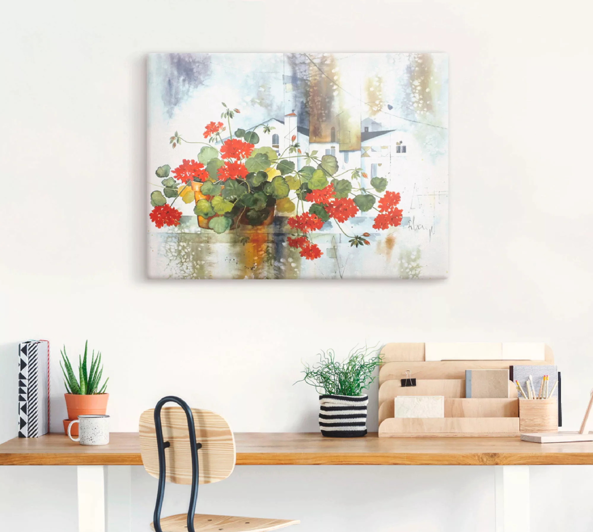 Artland Leinwandbild »Fantasie I«, Blumen, (1 St.), auf Keilrahmen gespannt günstig online kaufen