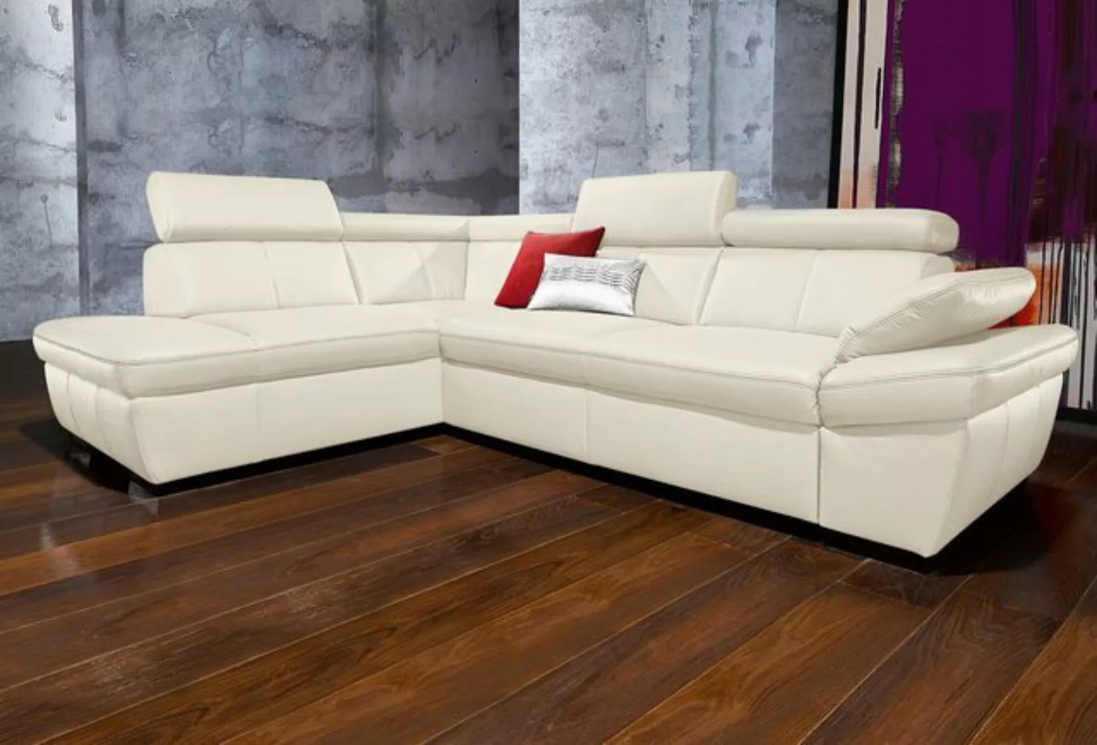 exxpo - sofa fashion Ecksofa Salerno, klassisch modernes Funktionssofa, hoh günstig online kaufen