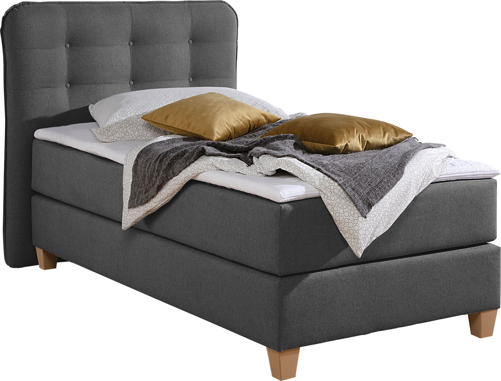 Home affaire Boxspringbett, inklusive Komfortschaum-Topper günstig online kaufen