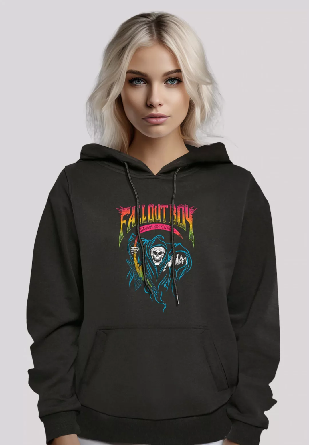 F4NT4STIC Kapuzenpullover "Fall Out Boy Rock And Roll Reaper", Premium Qual günstig online kaufen