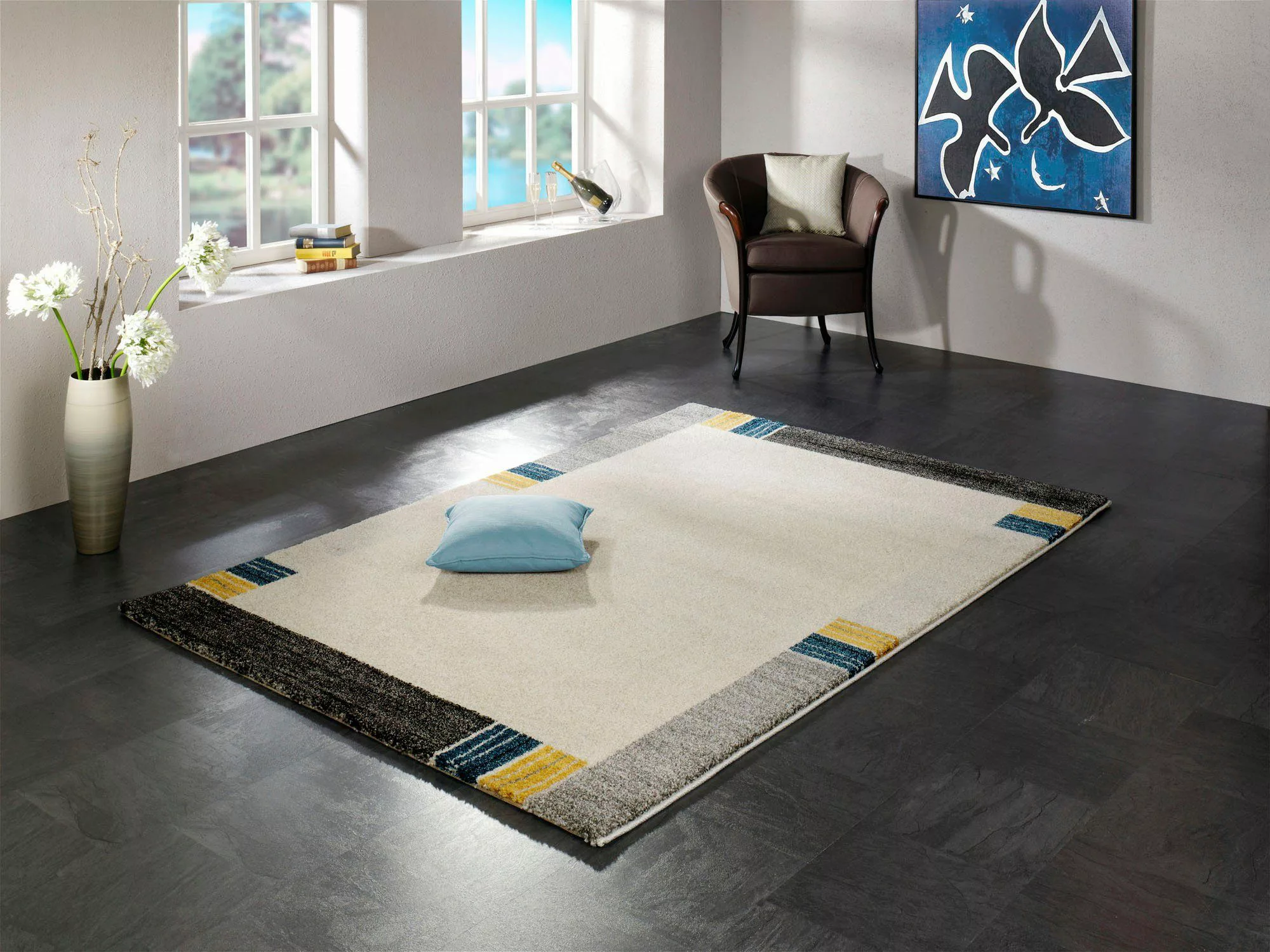 OCI DIE TEPPICHMARKE Teppich »CASTLE FLORA«, rechteckig, 20 mm Höhe, Wohnzi günstig online kaufen