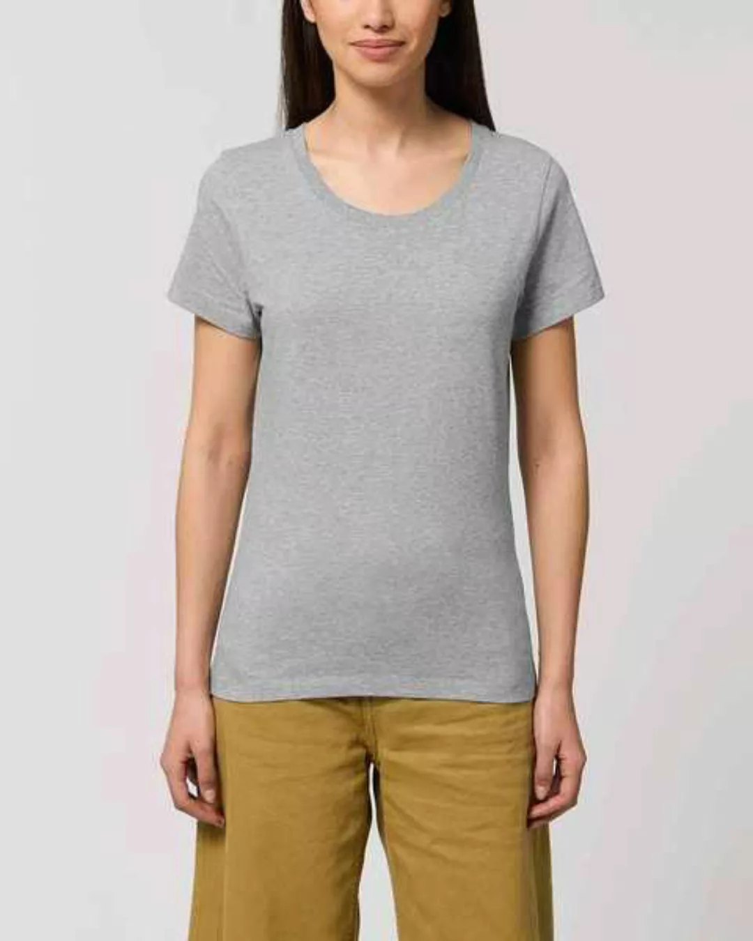 2er Pack Basic T-shirt Damen, Bio-baumwolle, Drei Farben Meliert günstig online kaufen