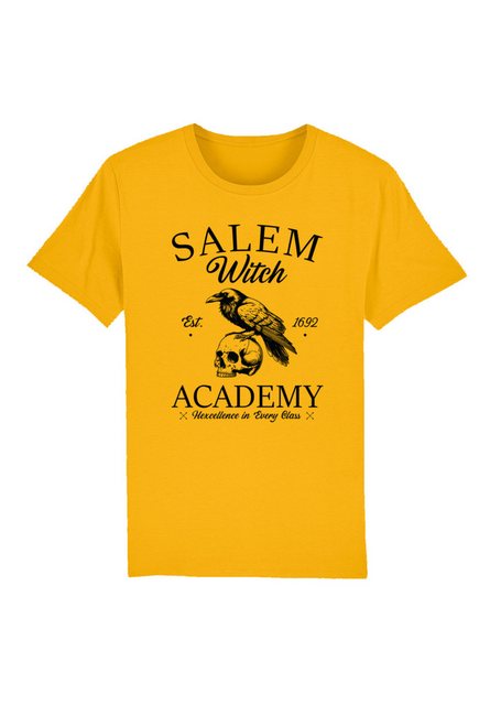 F4NT4STIC T-Shirt Halloween University Salem witch crow skull Premium Quali günstig online kaufen