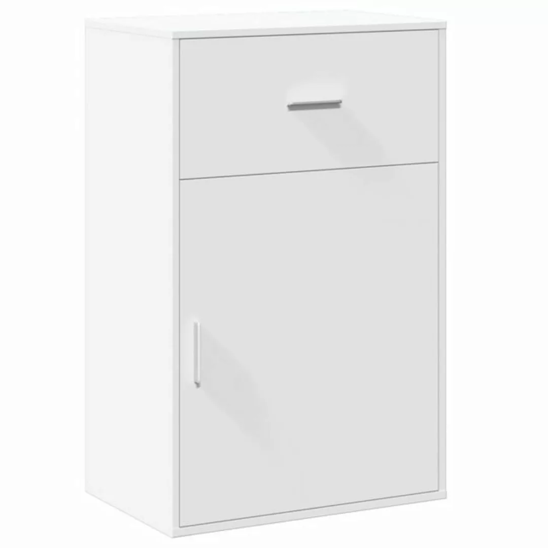 vidaXL Fächerschrank Beistellschrank Weiß 56,5x39x90 cm Holzwerkstoff (1-St günstig online kaufen