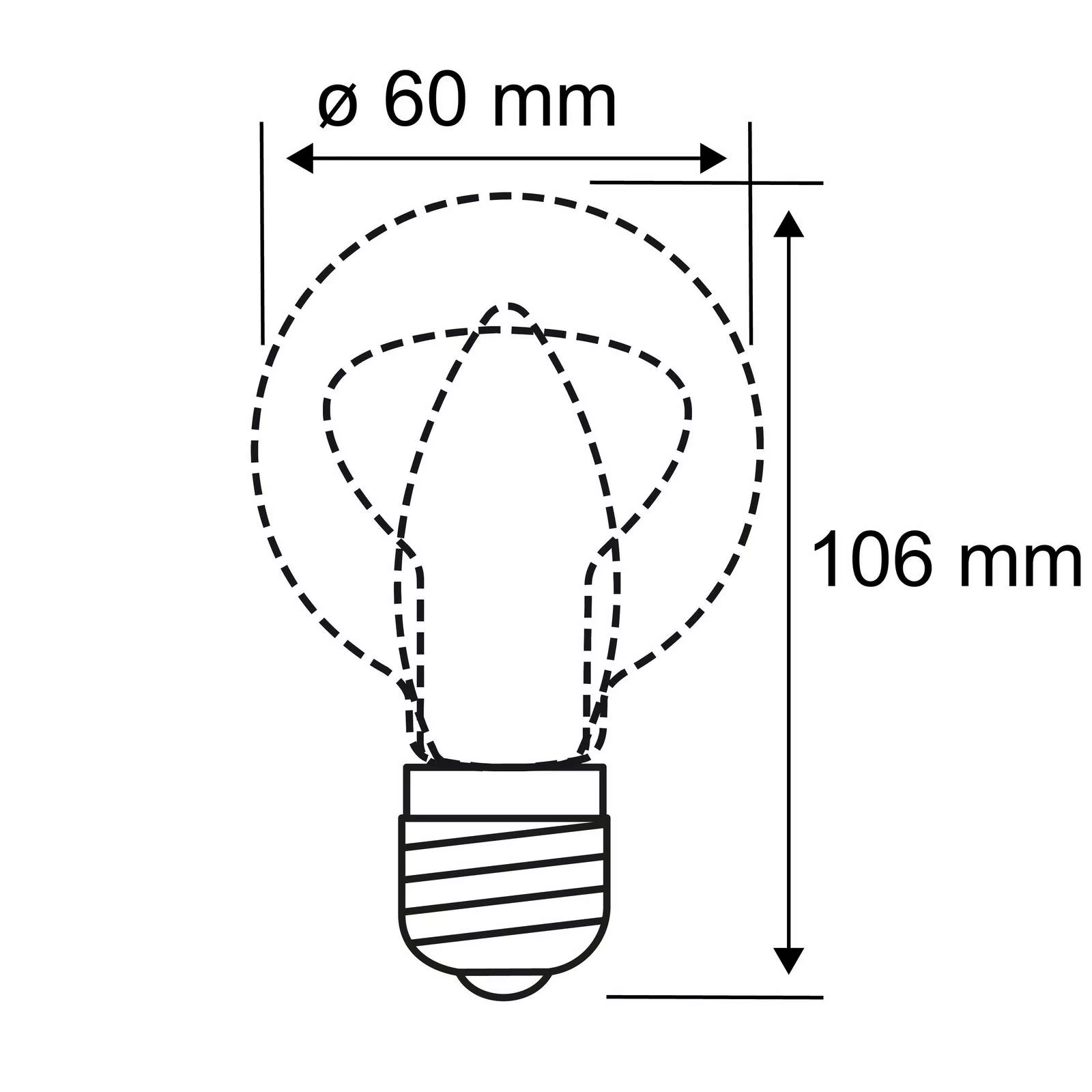 LED-Lampe E27 9W Filament 2.700K matt günstig online kaufen