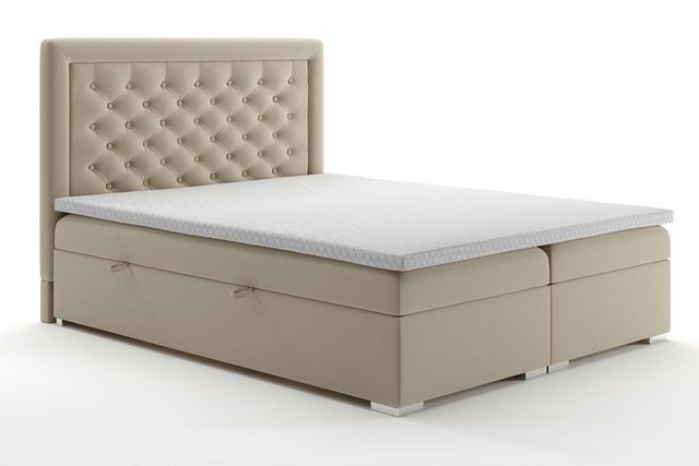 Xlmoebel Bett Hotel-Doppelbett mit Luxus-Boxspring-Funktionen von Chesterfi günstig online kaufen