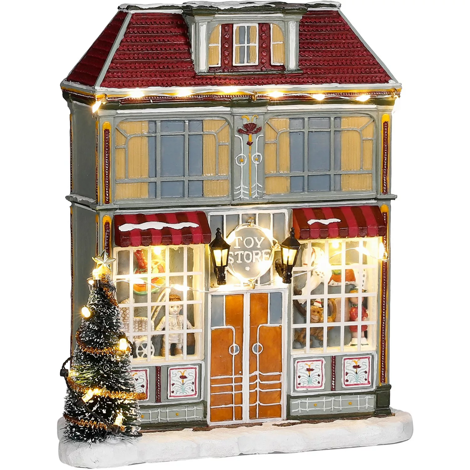 Luville Collectables Weihnachtsdorf Miniatur-Spielzeugladen 20 x 9 x 23,5 c günstig online kaufen