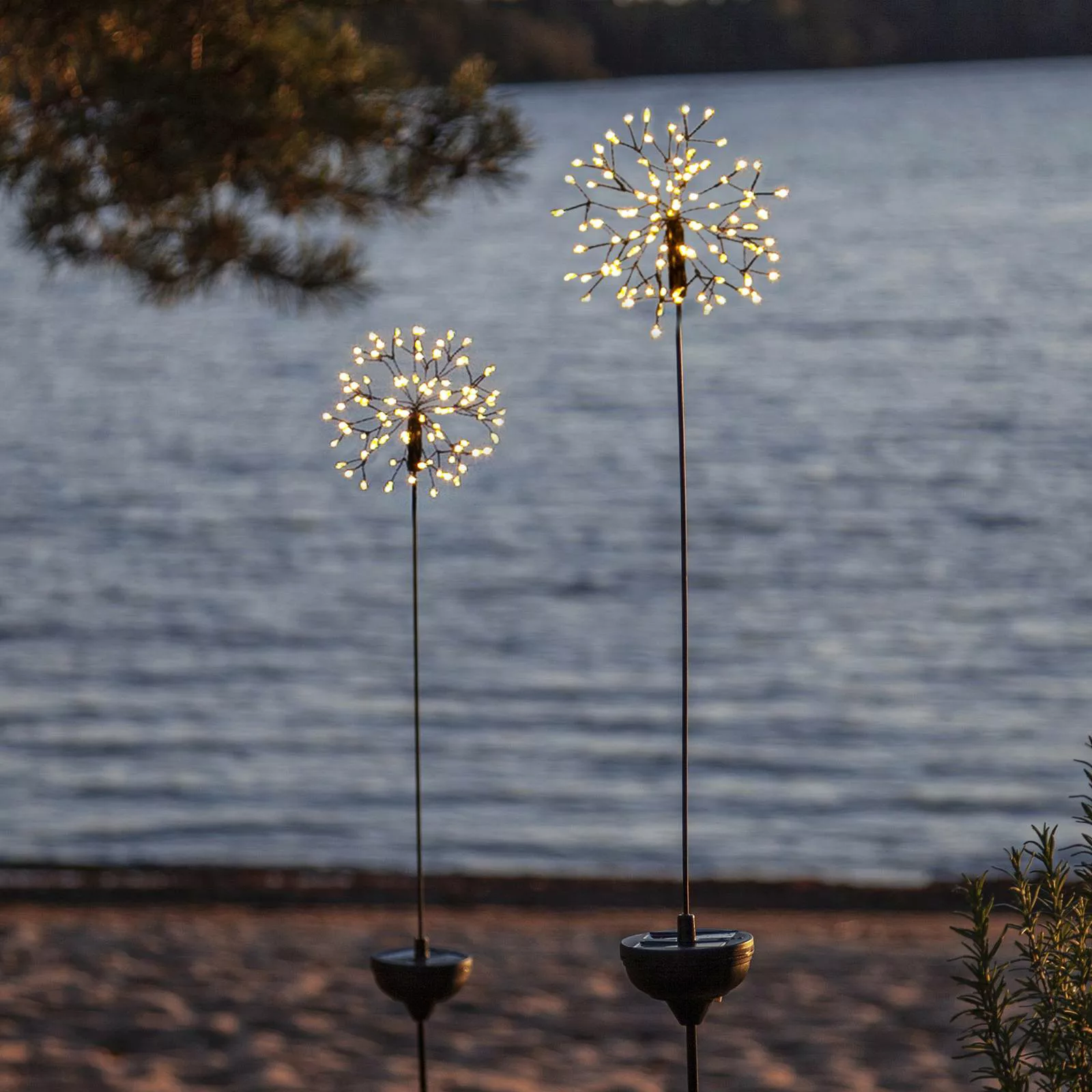 LED-Solarleuchte Firework mit Erdspieß, 85 cm günstig online kaufen