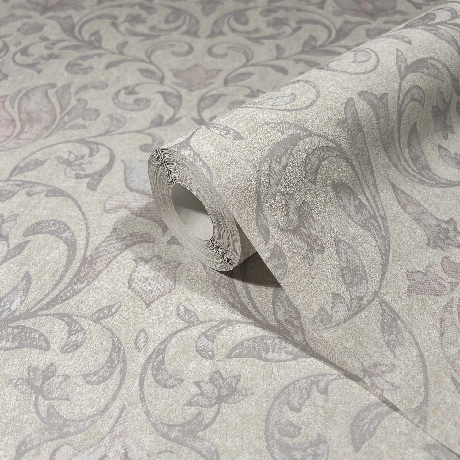 Marburg Vliestapete Landhausstil Floral Modern 10,05 m x 0,53 m Grau günstig online kaufen