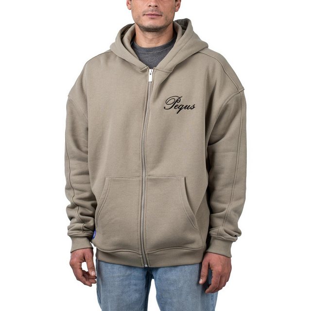 PEQUS Sweatjacke Pequs Handwritten Logo Zip Hoodie günstig online kaufen