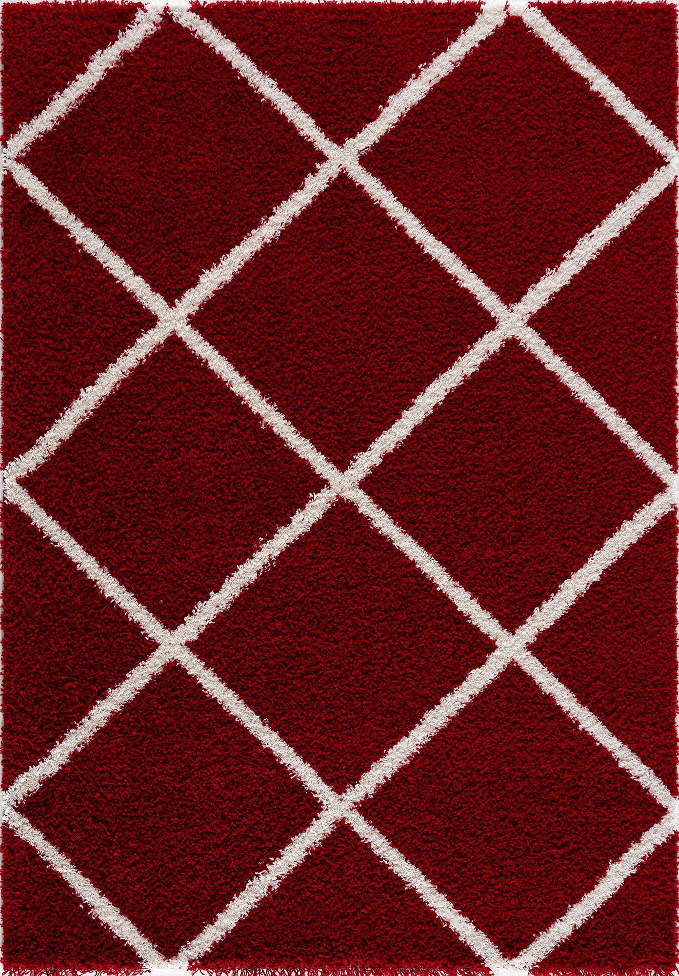Sanat Hochflor-Teppich »Madrid«, rechteckig, 30 mm Höhe, Wohnzimmer, Langfl günstig online kaufen