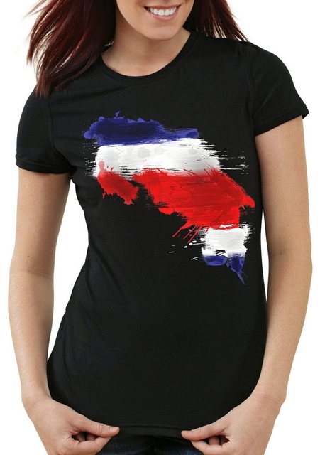 style3 T-Shirt Flagge Costa Rica Fußball Sport WM EM Fahne günstig online kaufen