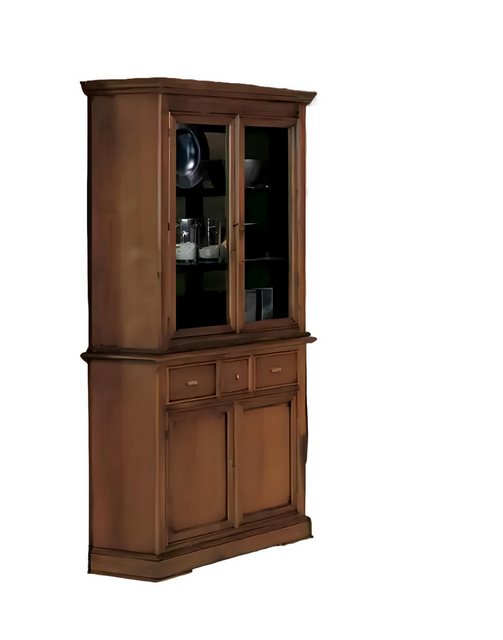 Xlmoebel Vitrine Traditioneller Schaukasten in Braun mit Glas Luxuriöser Gl günstig online kaufen