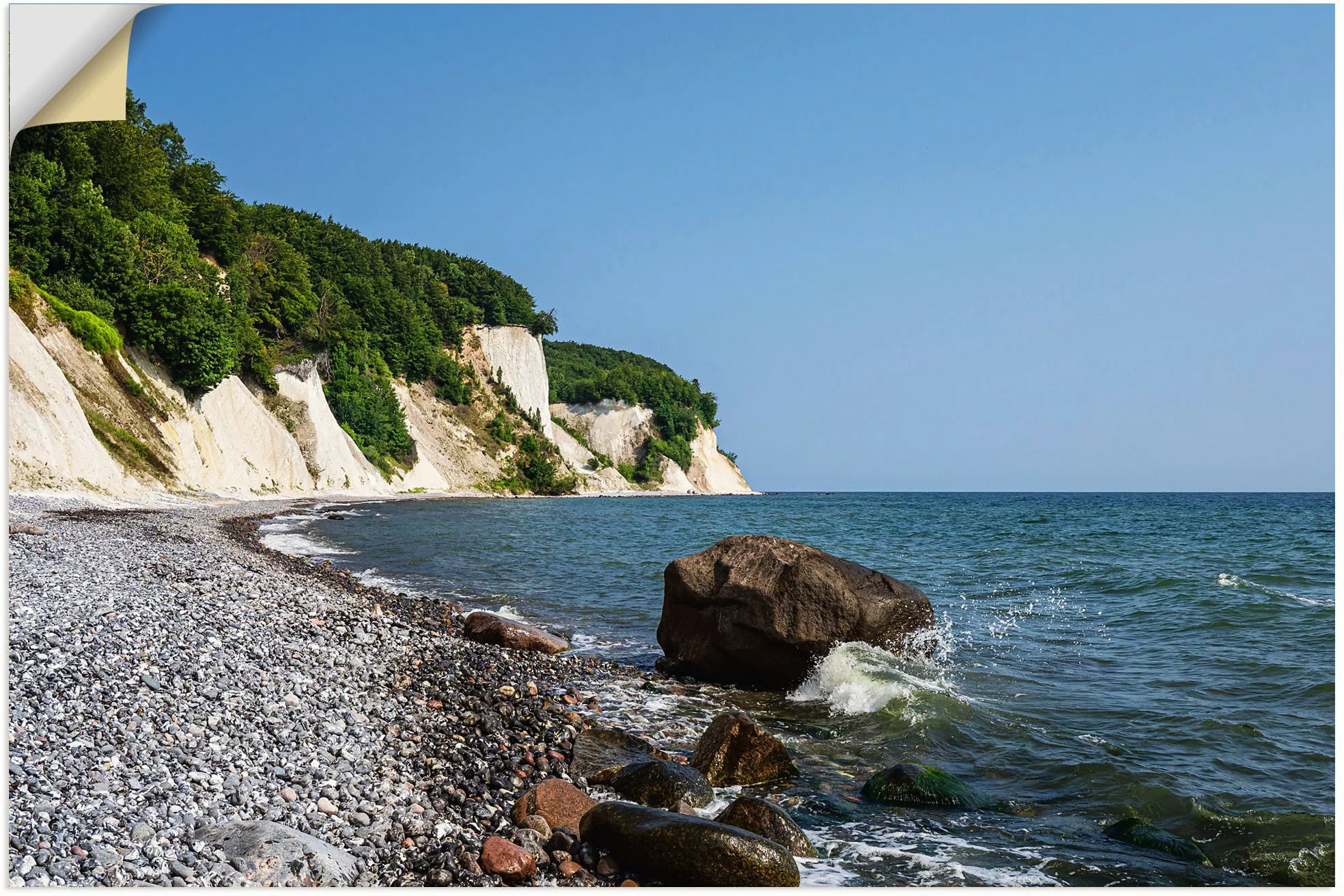 Artland Wandfolie "Kreidefelsen an der Küste der Ostsee II", Küstenbilder, günstig online kaufen