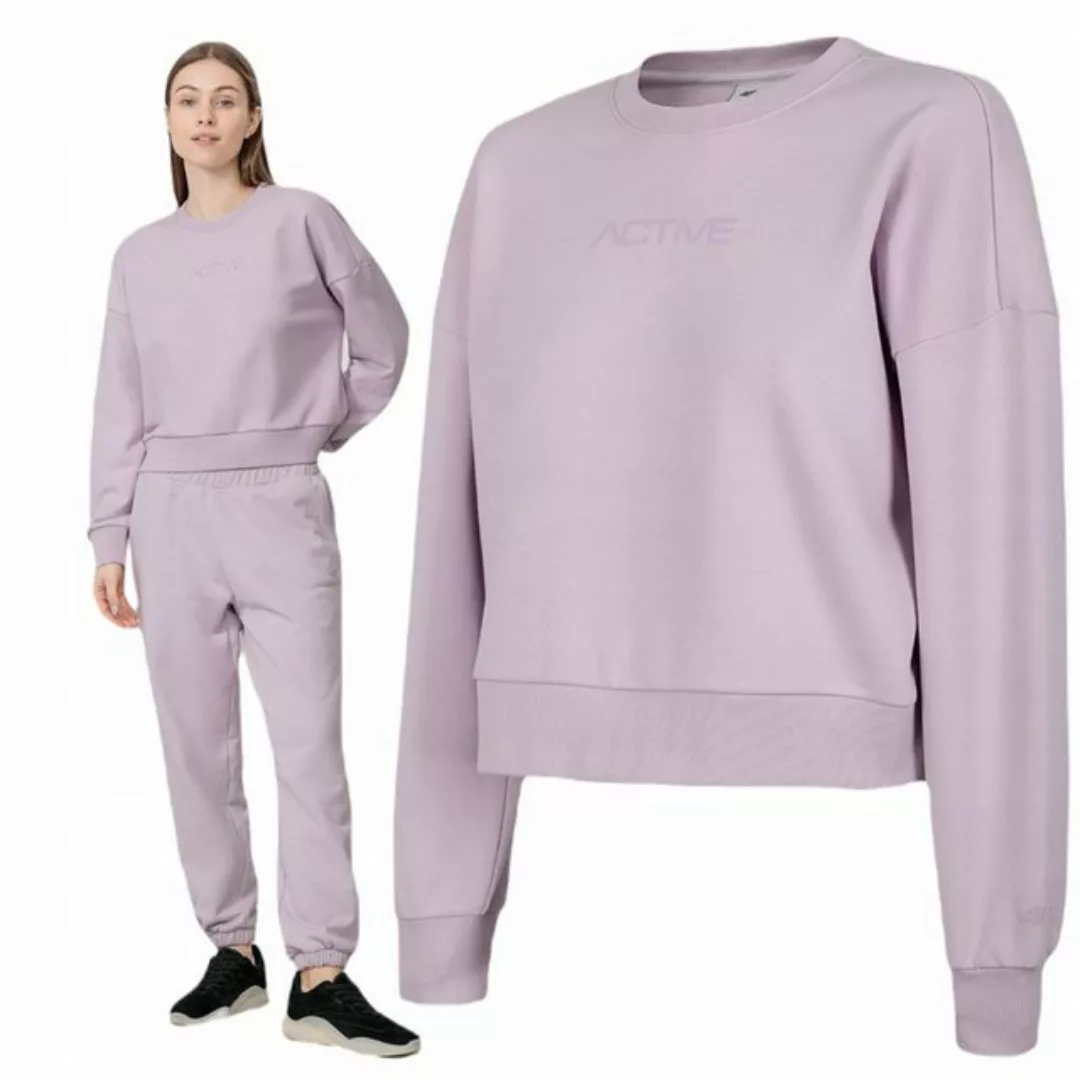4F Langarmshirt 4F - Damen Sweatpullover - Sport Pullover, rosa günstig online kaufen