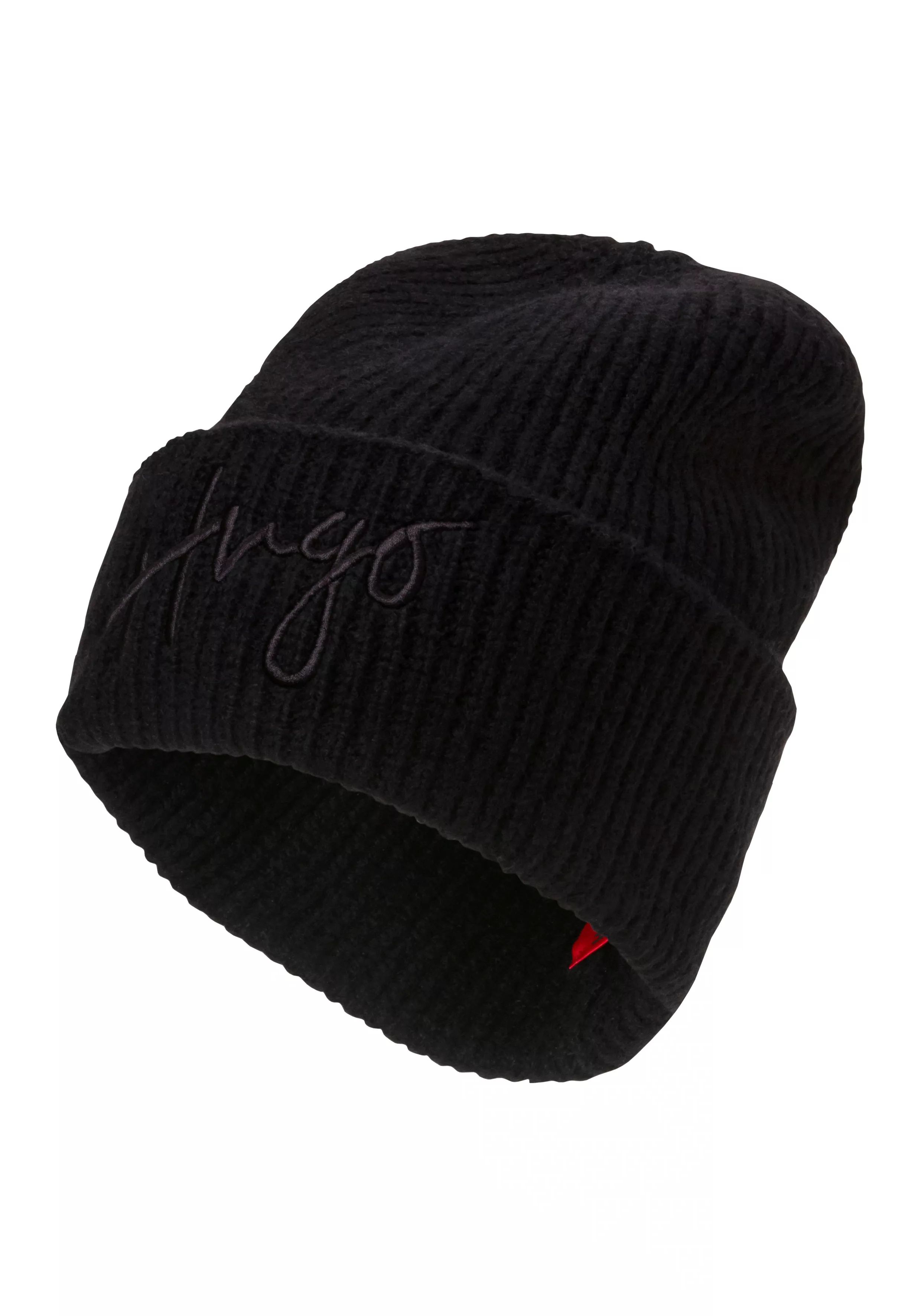 HUGO Beanie "Socialy Hat", mit Logostickerei günstig online kaufen