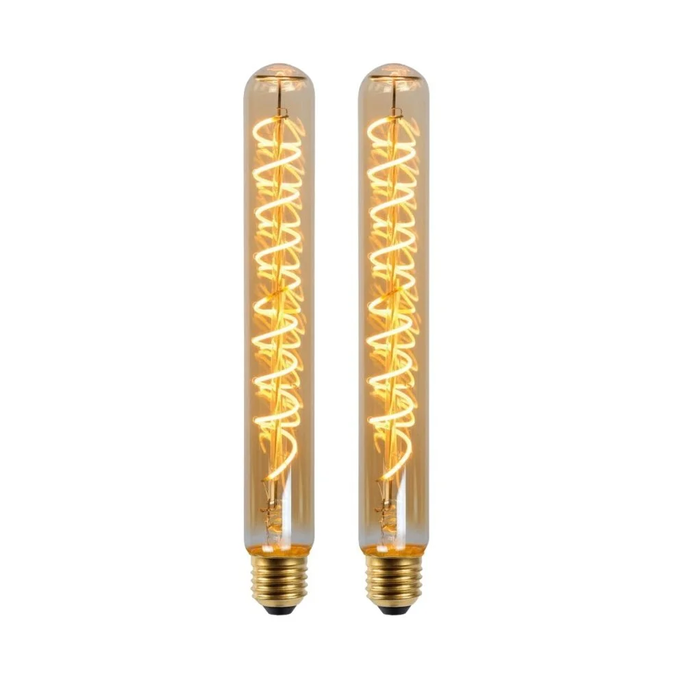 LED Leuchtmittel E27 Röhre - T32 in Amber 5W 380lm 250mm 2er-Pack günstig online kaufen