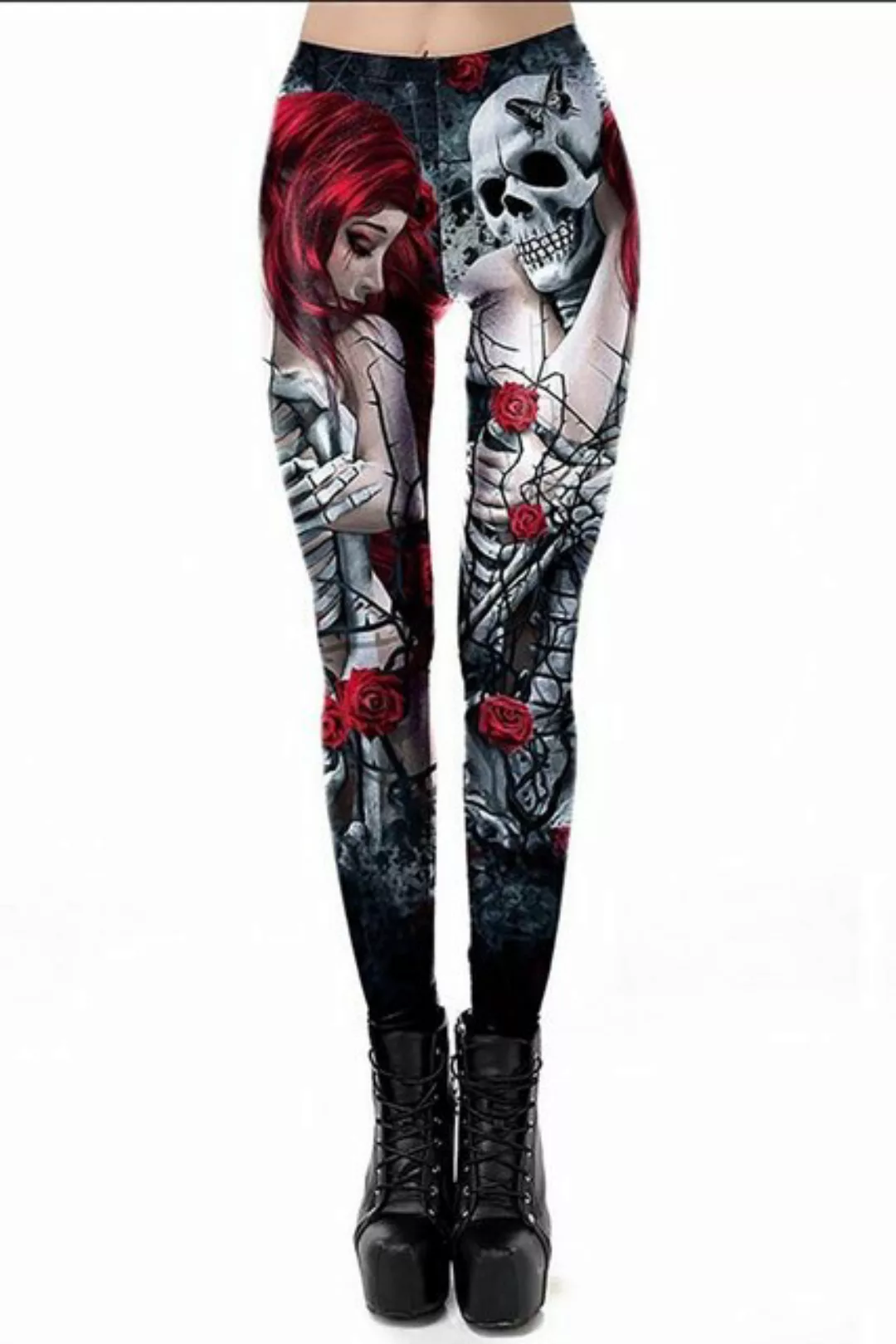 Leggings Dark romantic Skull Leggings Ocultica günstig online kaufen