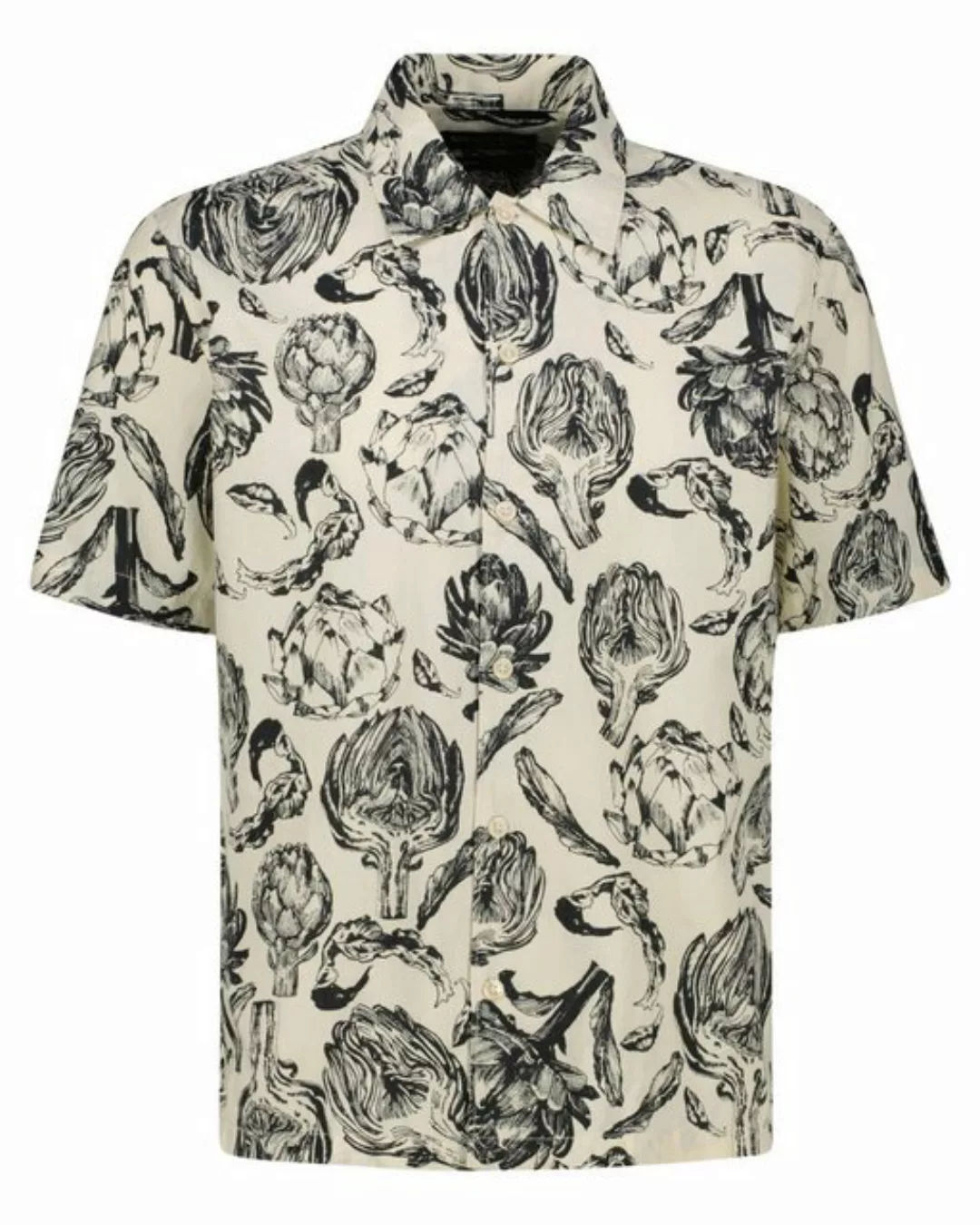 Marc O'Polo Langarmhemd Herren Hemd Regular Fit Kurzarm (1-tlg) günstig online kaufen