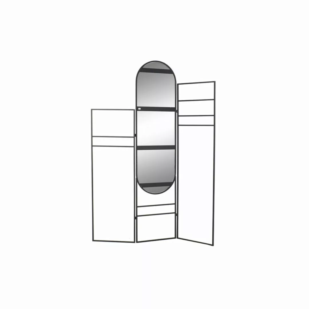 Standspiegel Dkd Home Decor 121 X 1 X 170  Cm Spiegel Schwarz Metall Loft günstig online kaufen