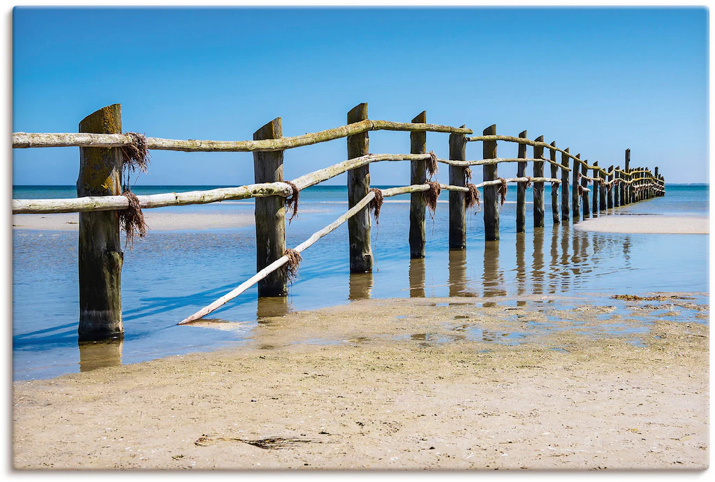 Artland Leinwandbild "Ostseeküste auf dem Fischland-Darß", Strand, (1 St.), günstig online kaufen