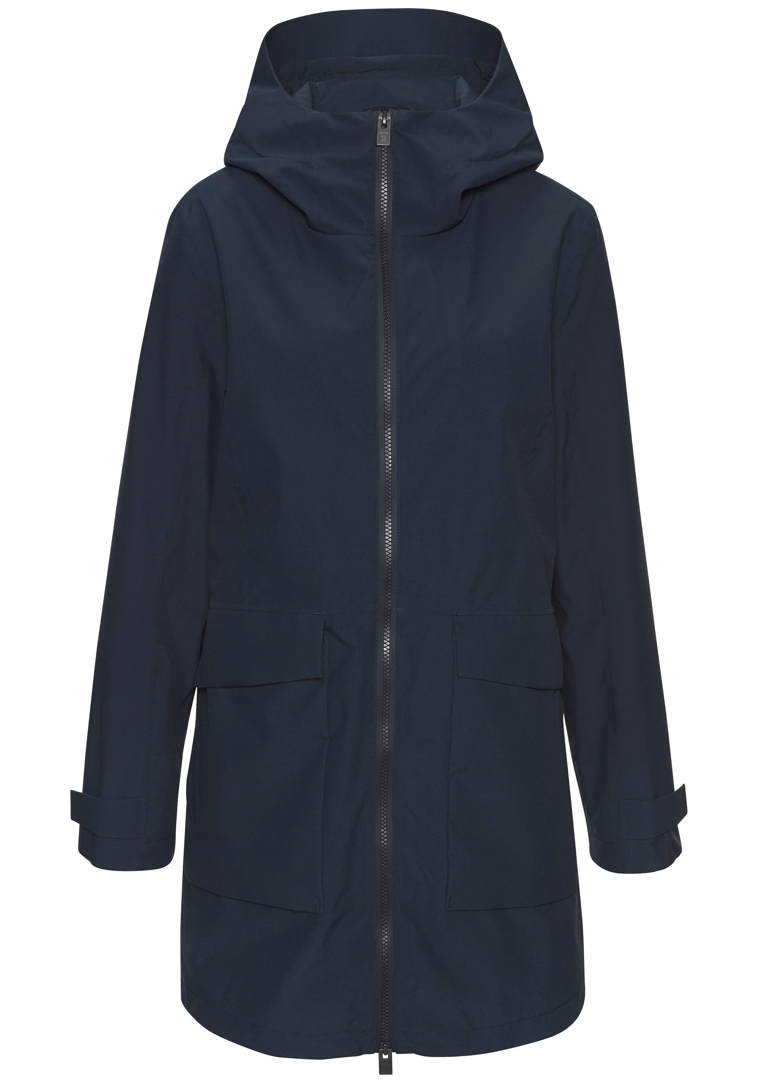 Elbsand Regenjacke mit großem Logoprint auf günstig online kaufen
