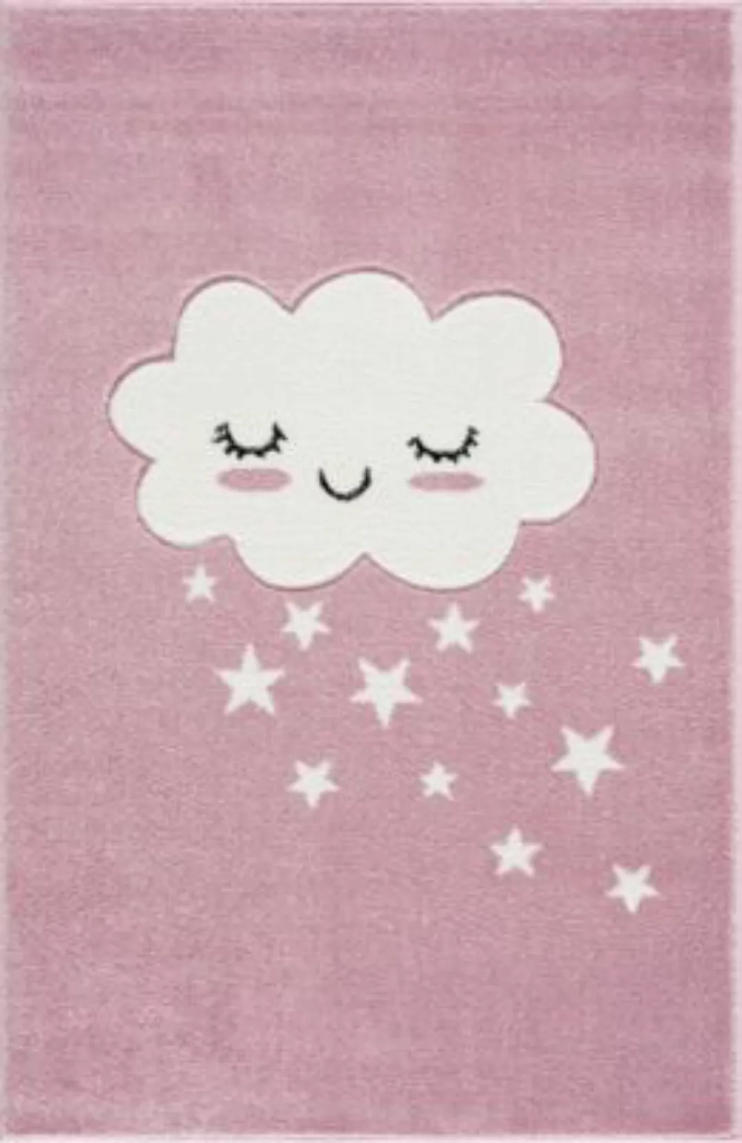 Kids Love Rugs Kinderteppich Wolke rosa/weiß Gr. 110 x 170 günstig online kaufen