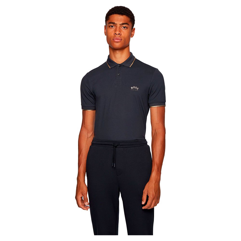 Boss Paul Curved Kurzarm-poloshirt XL Dark Blue günstig online kaufen