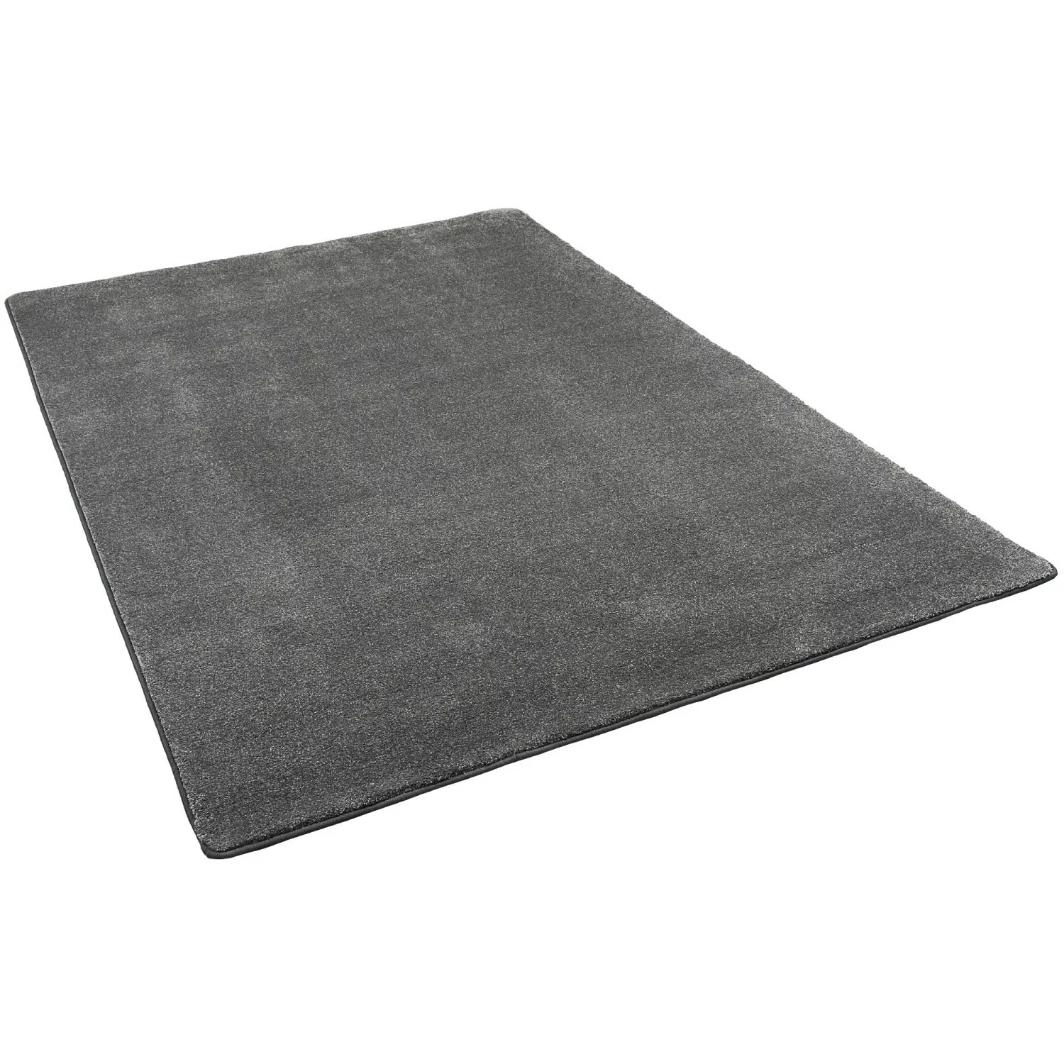 Snapstyle Hochflor Luxus Velours Teppich Touch Anthrazit 100x100cm günstig online kaufen