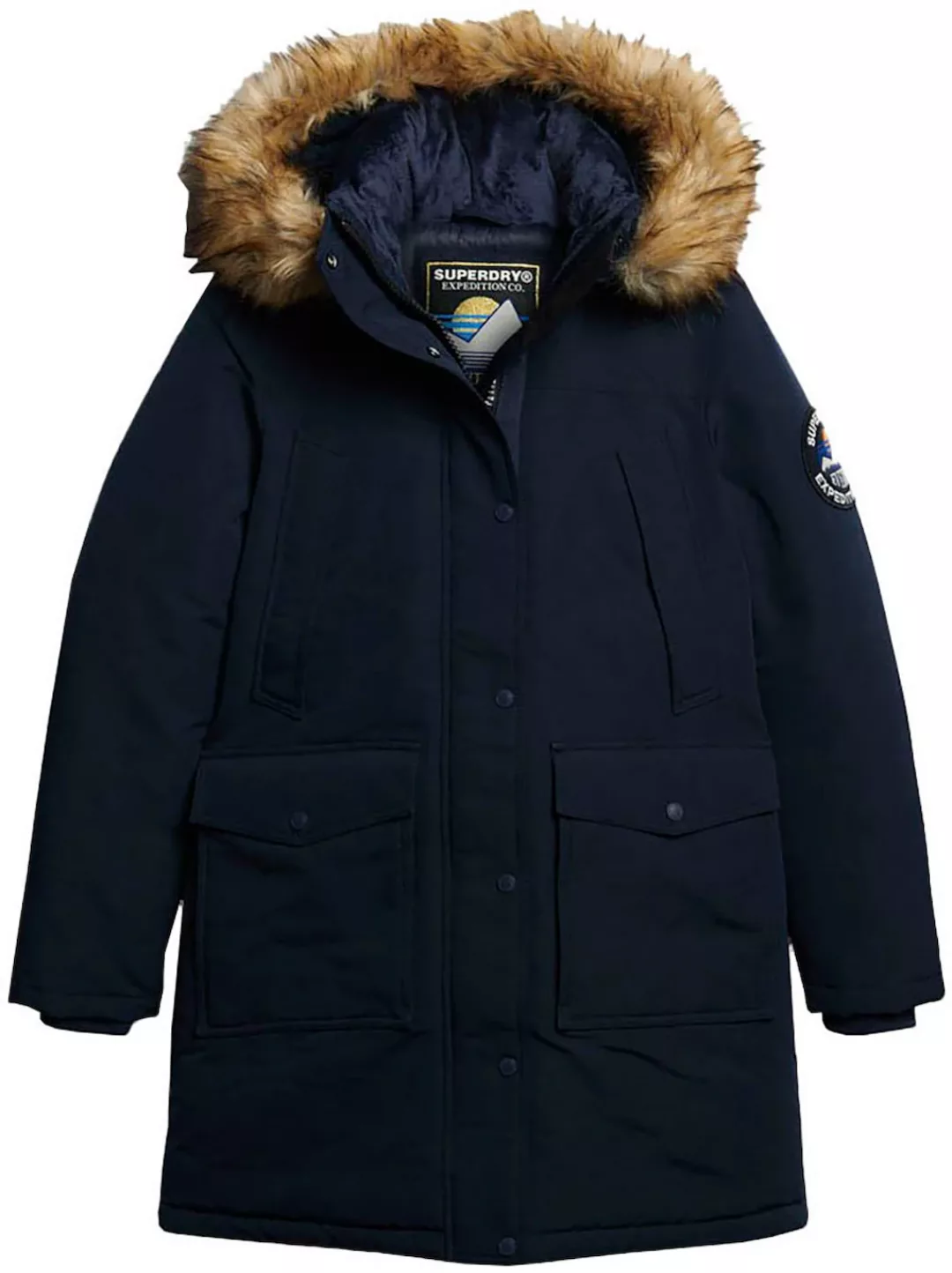 Superdry Steppjacke EVEREST FAUX FUR PARKA JACKET günstig online kaufen