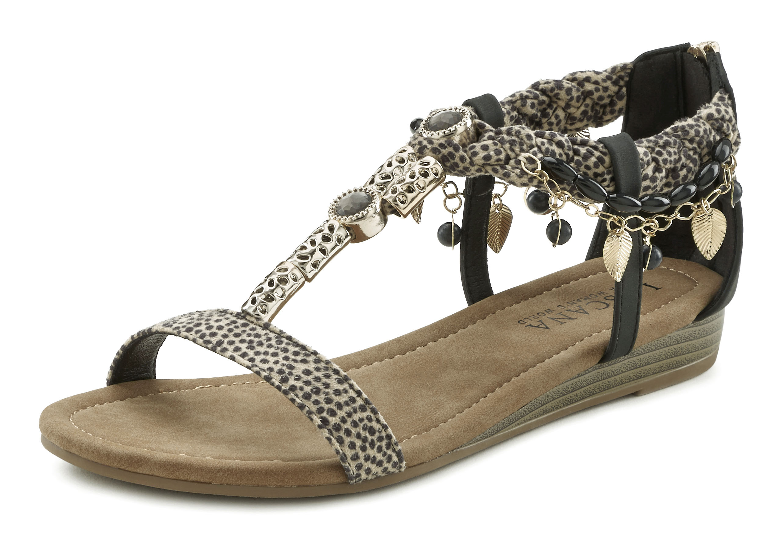 LASCANA Sandale "Sommerschuh", Sandalette, Sommerschuh im Festival-Look VEG günstig online kaufen