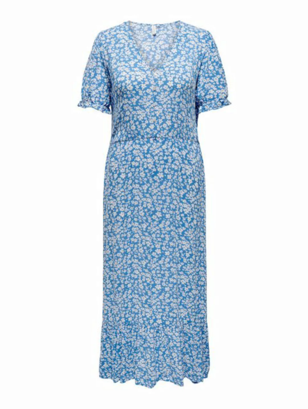 ONLY CARMAKOMA Sommerkleid CARCHIANTI S/S CALF DRESS WVN NOOS mit Volant günstig online kaufen