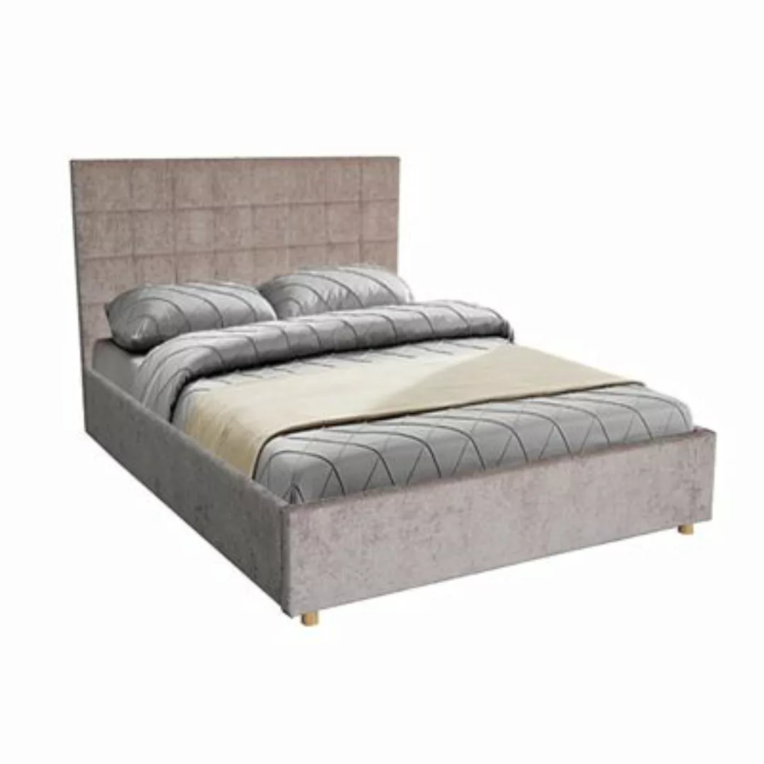 HTI-Living Bett 90 x 200 cm Olia grau günstig online kaufen