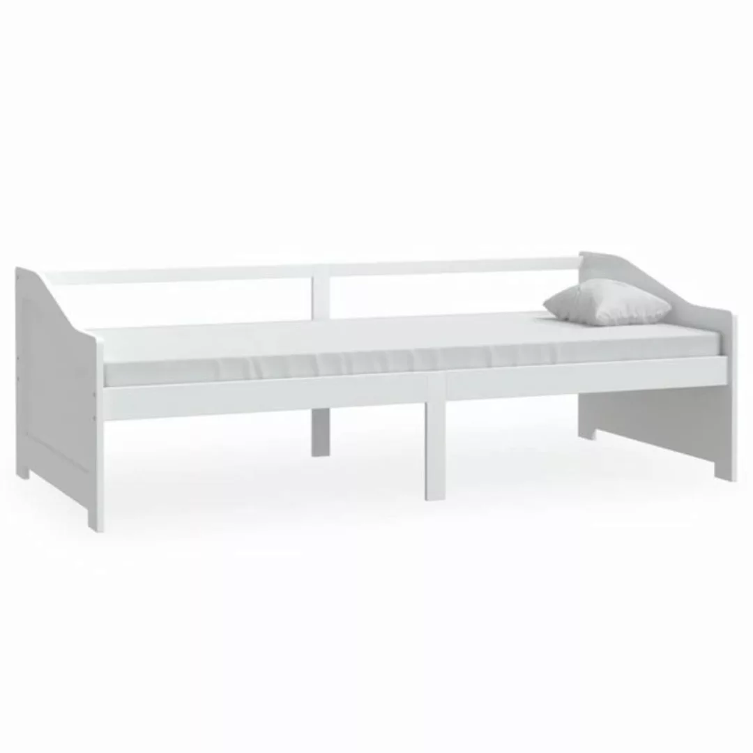 vidaXL Bett Tagesbett 3-Sitzer Weiß Massivholz Kiefer 90x200 cm günstig online kaufen