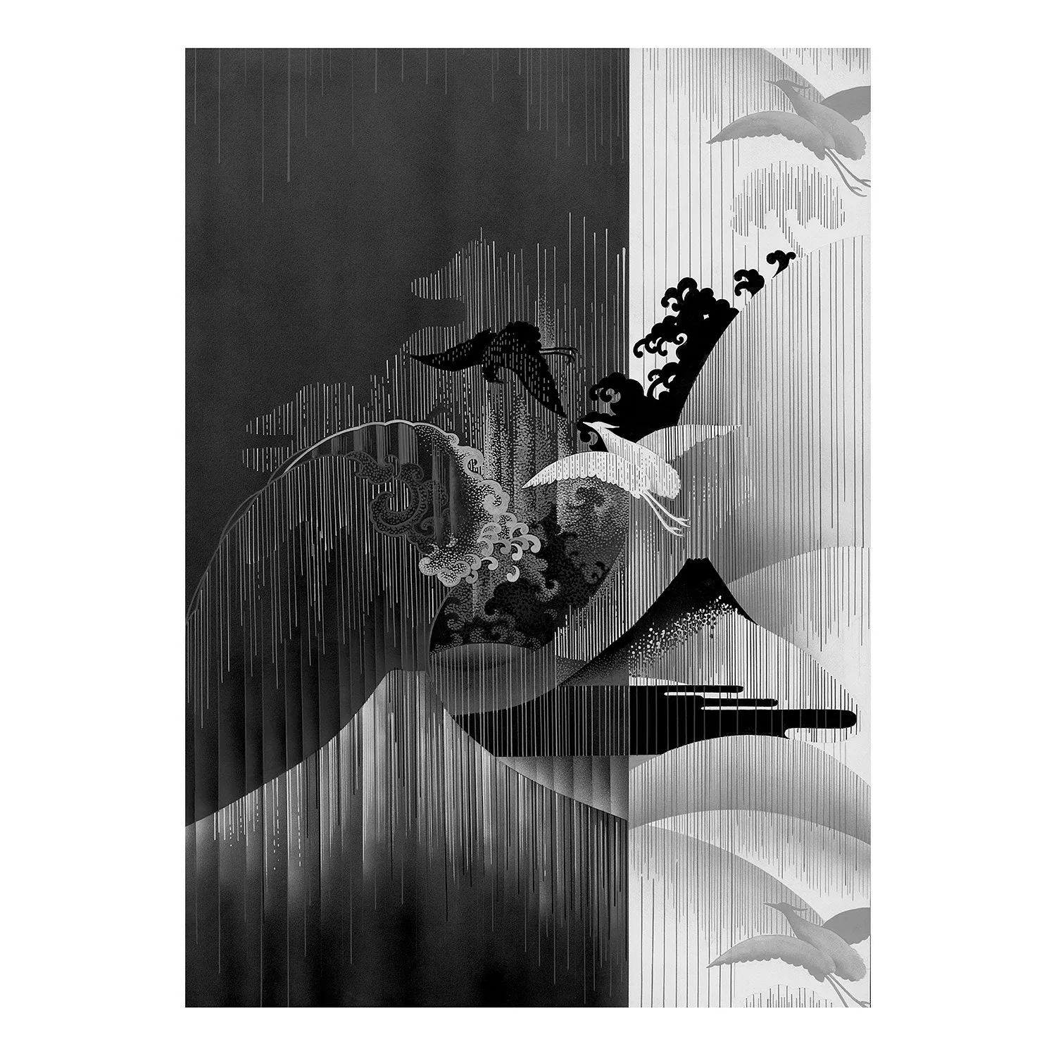 KOMAR Vlies Fototapete - Yin Yang - Größe 200 x 280 cm mehrfarbig günstig online kaufen