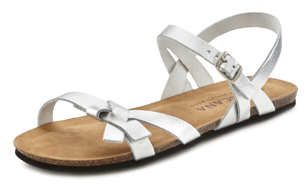 LASCANA Sandale "Sommerschuh", Sandalette, Sommerschuh aus Leder günstig online kaufen