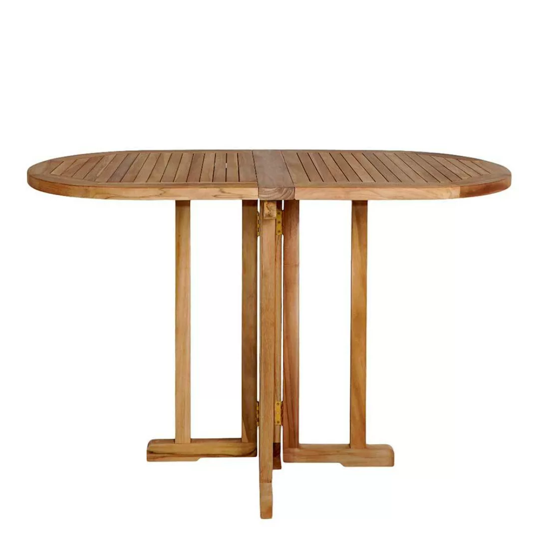 Gartentisch klappbar aus Teak Massivholz 75 cm hoch günstig online kaufen