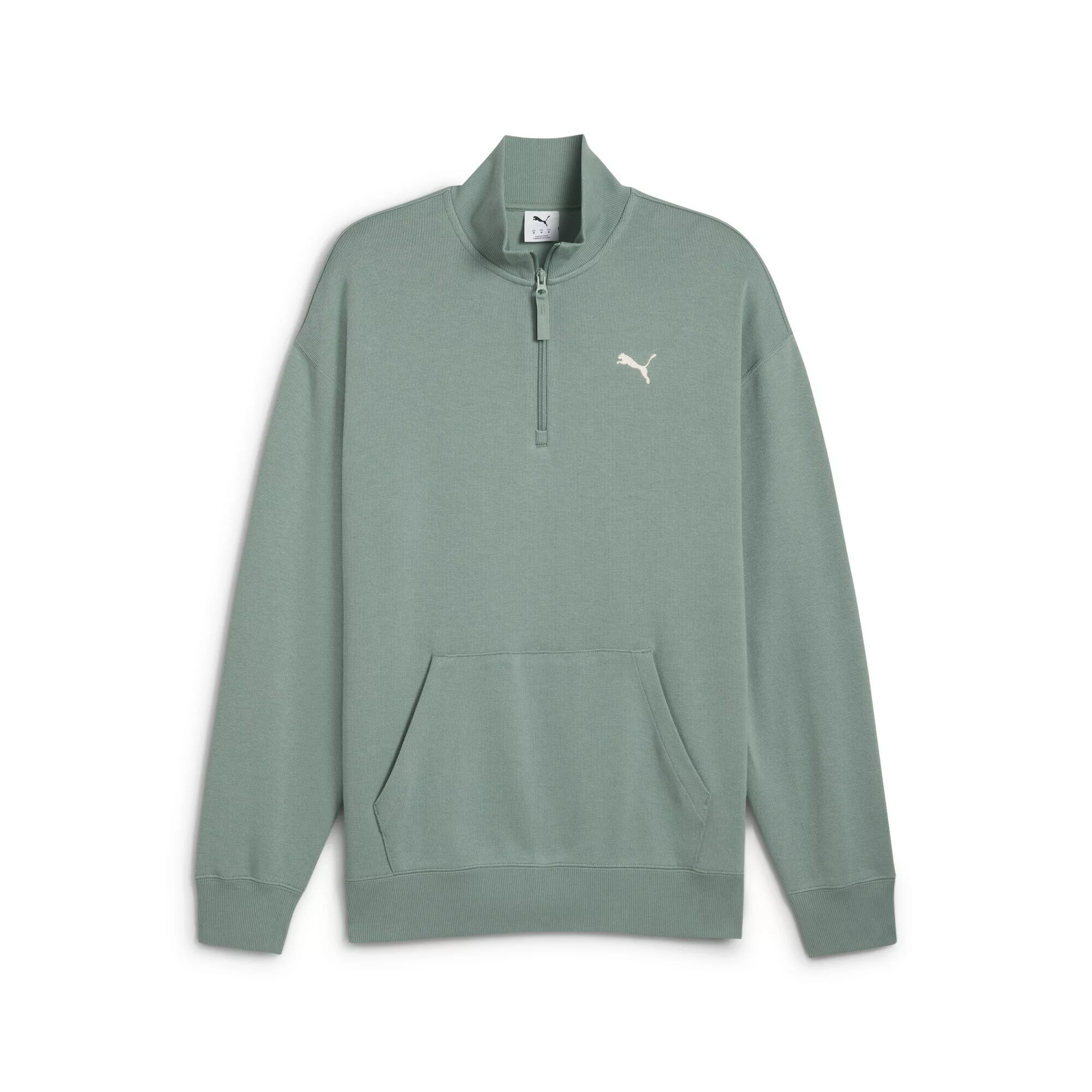 PUMA Sweatshirt "WARDROBE ESS Relaxed Rundhalsshirt mit halblangem Reißvers günstig online kaufen