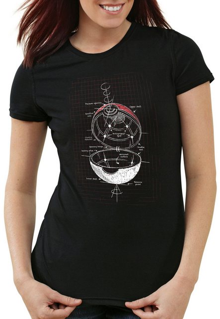 style3 T-Shirt Pokéball Scribble monster spiel online pokemon günstig online kaufen