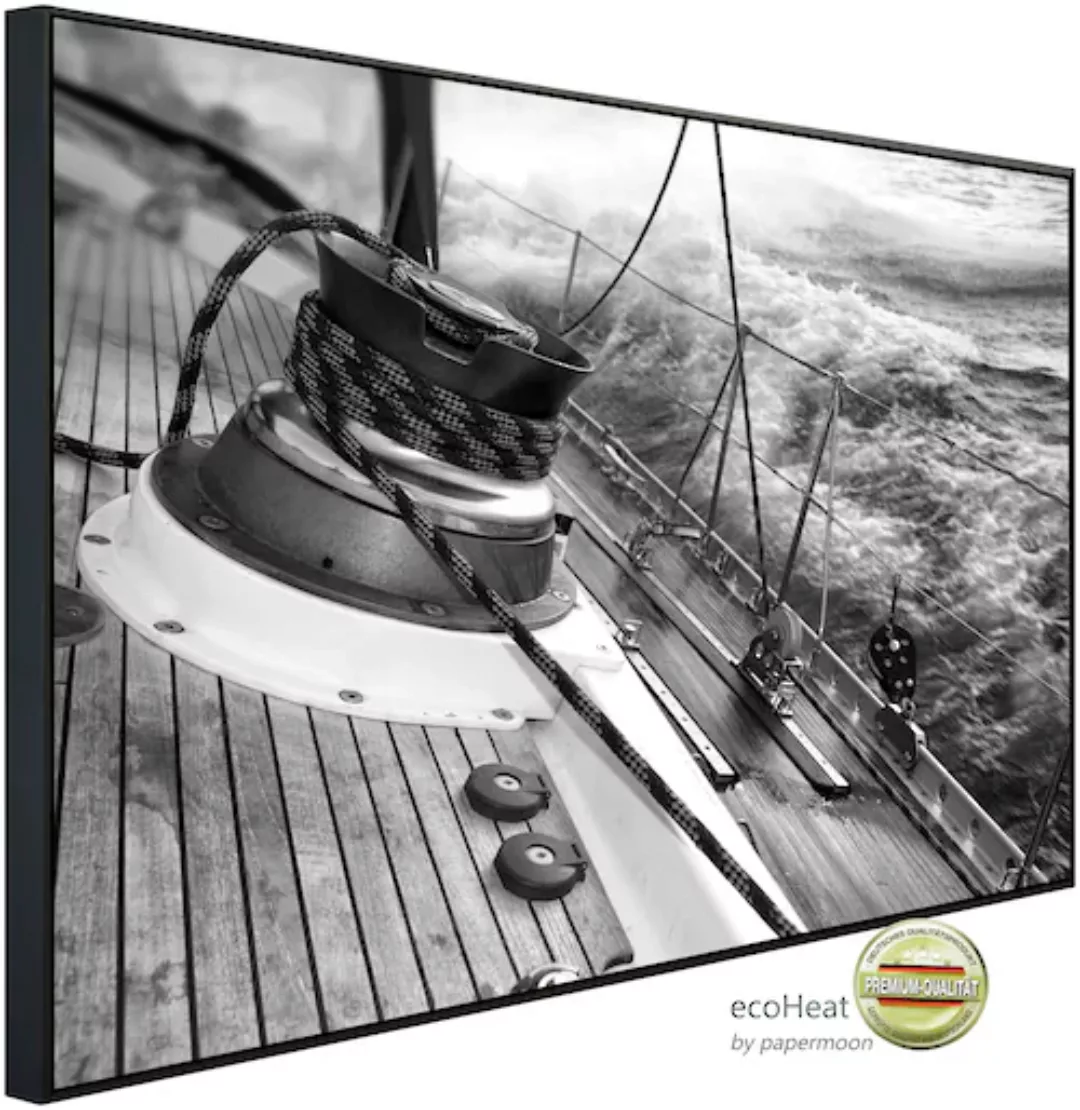 Papermoon Infrarotheizung »Boot schwarz & weiß«, sehr angenehme Strahlungsw günstig online kaufen