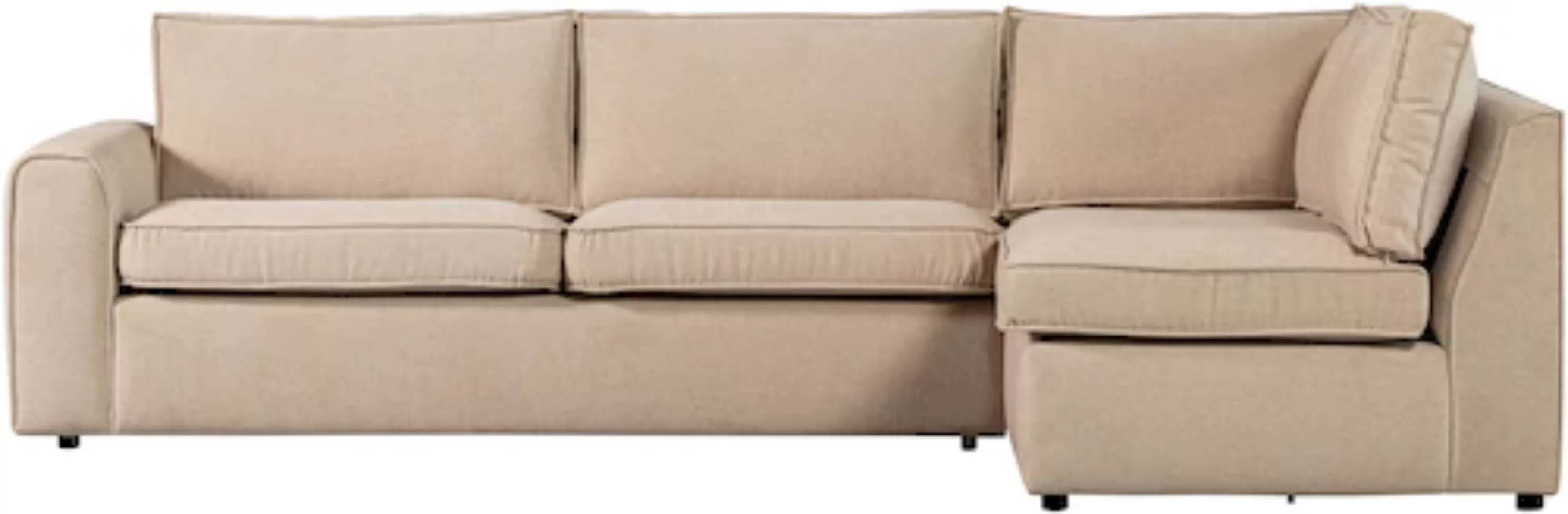 WOOOD Ecksofa Ecksofa Freek rechts - Stoff Beige, freistellbar günstig online kaufen