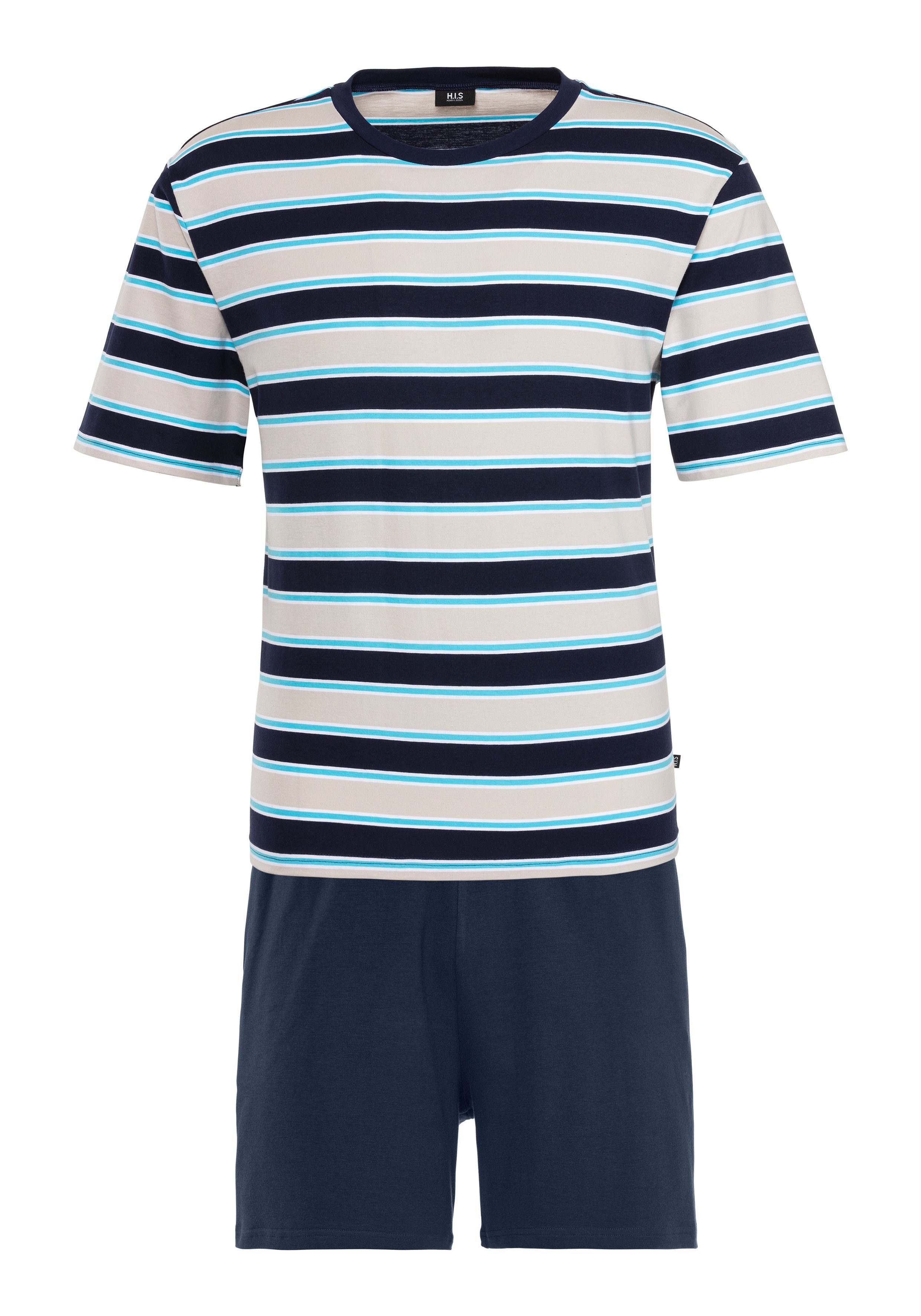 H.I.S Pyjama, (2 tlg., 1 Stück), Schlafanzug in schöner Streifenoptik günstig online kaufen